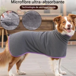 Downypaws Colliers, Laisses Et Vêtements | - Peignoir pour chienabsorption d'eau