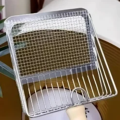Downypaws - Pelle à litière pour chat en acier inoxydable 2 en 1, écologique et lavable pour crottes fines Clearance