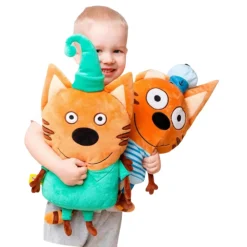 Downypaws Enfants | - Peluche chaton - vêtements verts