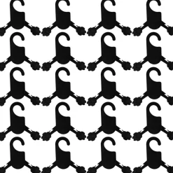 Downypaws - Pendentifs pour vêtements - plastique noir taille petite 20 pièces New