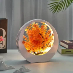 Downypaws - Plantes vertes artificielles fleurs en plastique créatives avec décoration de bureau lumineuse Online