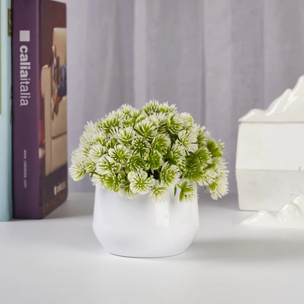 Downypaws Plantes Artificielles | - Plantes vertes artificielles en pot fleurs artificielles komatsu blanches