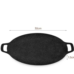 Downypaws Barbecues Et Planchas | - Plaques de barbecue portables en roche maifanite d.30 cm