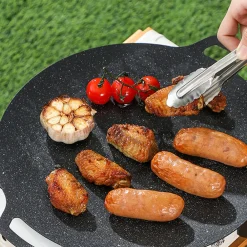 Downypaws Barbecues Et Planchas | - Plaques de barbecue portables en roche maifanite d.30 cm