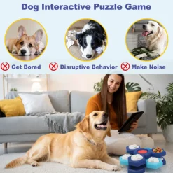 Downypaws Gamelles Et Autres Accessoires | - Plateau tournant d'alimentation à 3 niveaux, jouet d'alimentation pour chien