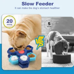 Downypaws Gamelles Et Autres Accessoires | - Plateau tournant d'alimentation à 3 niveaux, jouet d'alimentation pour chien