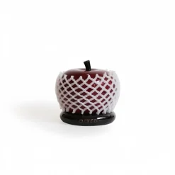 Downypaws - Pot à cure - dents en céramique en forme de pomme rouge (8x8 cm) New