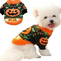 Downypaws - Pull d'halloween pour chiot,citrouille effrayante Clearance
