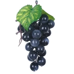 Downypaws Plantes Artificielles | - Raisins artificiels très réalistes 24 pièces noir * 3