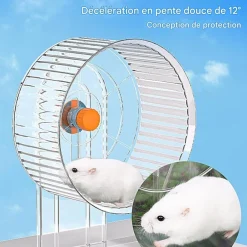 Downypaws - Roue d'exercice pour hamster diamètre 12cm Sale