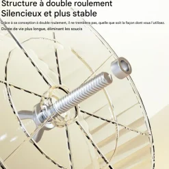 Downypaws - Roue d'exercice pour hamster diamètre 12cm-avec support jaune Discount