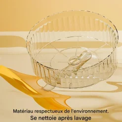 Downypaws - Roue d'exercice pour hamster diamètre 12cm-avec support jaune Discount