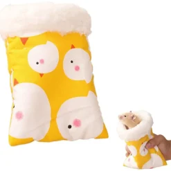 Downypaws - Sac de couchage - doux et chaud pour hamster cochon d’inde petit animal Hot