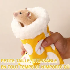 Downypaws - Sac de couchage - doux et chaud pour hamster cochon d’inde petit animal Hot