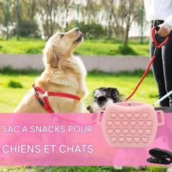 Downypaws - Sac de friandises - en silicone, pour dressage Best