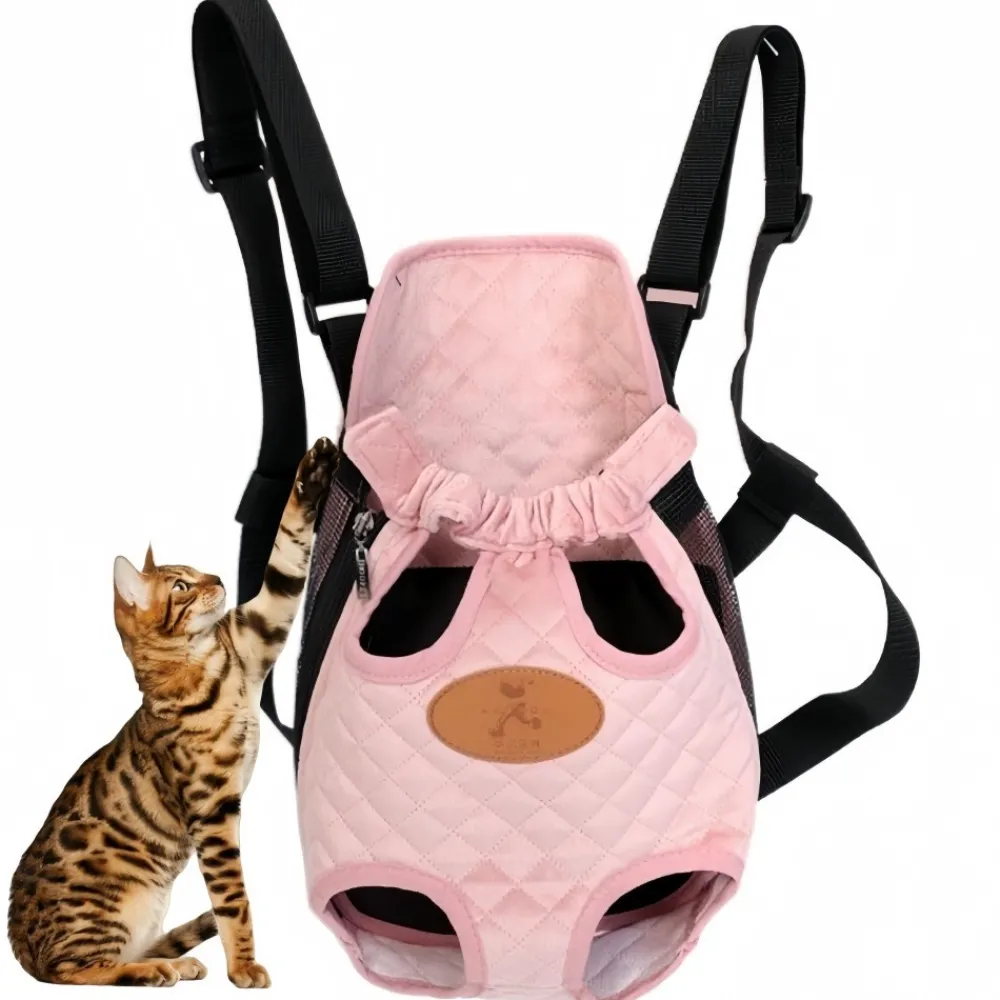Downypaws Paniers, Transports Et Chatières | - Sac à dos pour chat et aux chiens -rose corail-xl (5-6kg)