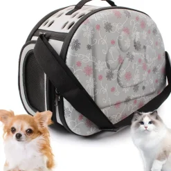Downypaws - Sac pour chat-sac de transport pliable pour chat et chien-gris-42*33*28.5cm Outlet