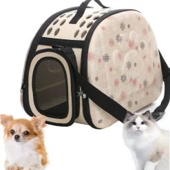 Downypaws - Sac pour chat-sac de transport pliable pour chat et chien-champagne-42*33*28.5cm Hot