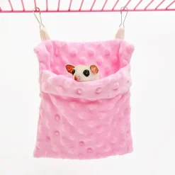 Downypaws - Sacs de couchage pour petits animaux-sac de couchage chaud rose double face Sale