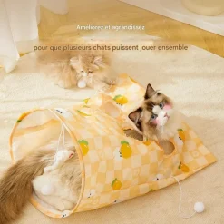 Downypaws - Sac tunnel pourchatsavec balle jouet Outlet
