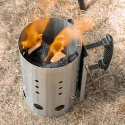 Downypaws Barbecues Et Planchas | - Seau d'allumage en acier inoxydable multifonctionnel et pratique pour le camping et le barbecue