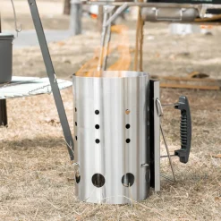 Downypaws Barbecues Et Planchas | - Seau d'allumage en acier inoxydable multifonctionnel et pratique pour le camping et le barbecue
