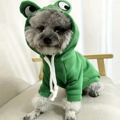 Downypaws - Sweat à capuche tricoté, thème grenouille, pour chatons Sale
