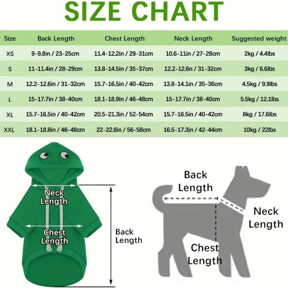 Downypaws Colliers, Laisses Et Vêtements | - Sweat à capuche tricoté, thème grenouille, pour chatons
