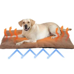 Downypaws - Tapis chauffant pour chat et chien - sans électricité - portable et antidérapant New