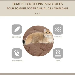 Downypaws - Tapis chauffant pour chat et chien - sans électricité - portable et antidérapant New