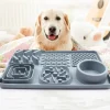 Downypaws - Tapis de léchage multifonctionnel et d'alimentation lente avec ventouse pour chiens Sale