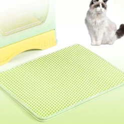 Downypaws - Tapis de litière anti-déversement pour chat vert 45*60cm Hot