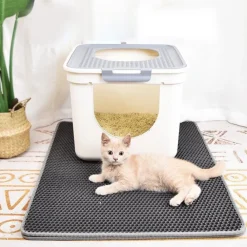 Downypaws - Tapis de litière pour chat gris foncé 40*50cm Clearance