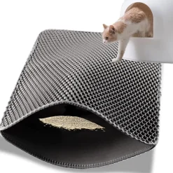 Downypaws - Tapis de litière pour chat gris foncé 40*50cm Clearance