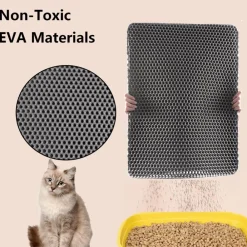 Downypaws - Tapis de litière pour chat gris foncé 40*50cm Clearance