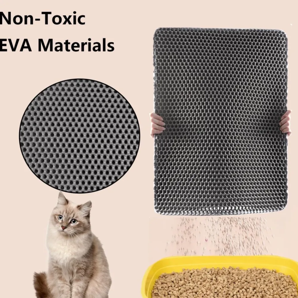 Downypaws - Tapis de litière pour chat gris foncé 40*50cm Clearance