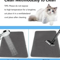 Downypaws - Tapis de litière pour chat gris foncé 40*50cm Clearance