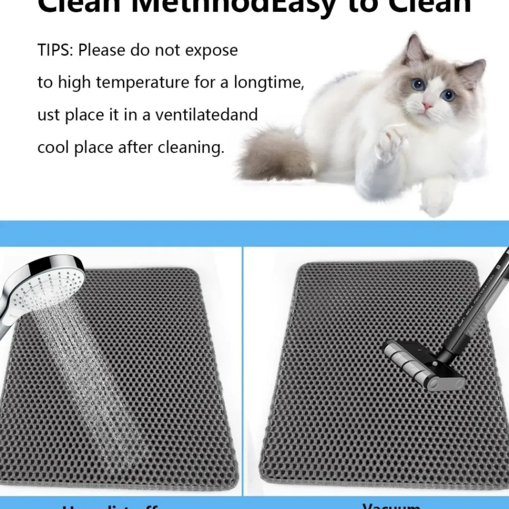Downypaws - Tapis de litière pour chat gris foncé 40*50cm Clearance