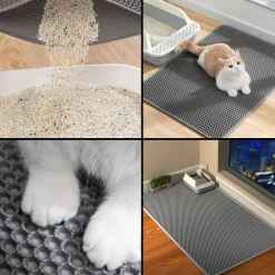 Downypaws - Tapis de litière pour chat gris foncé 40*50cm Clearance