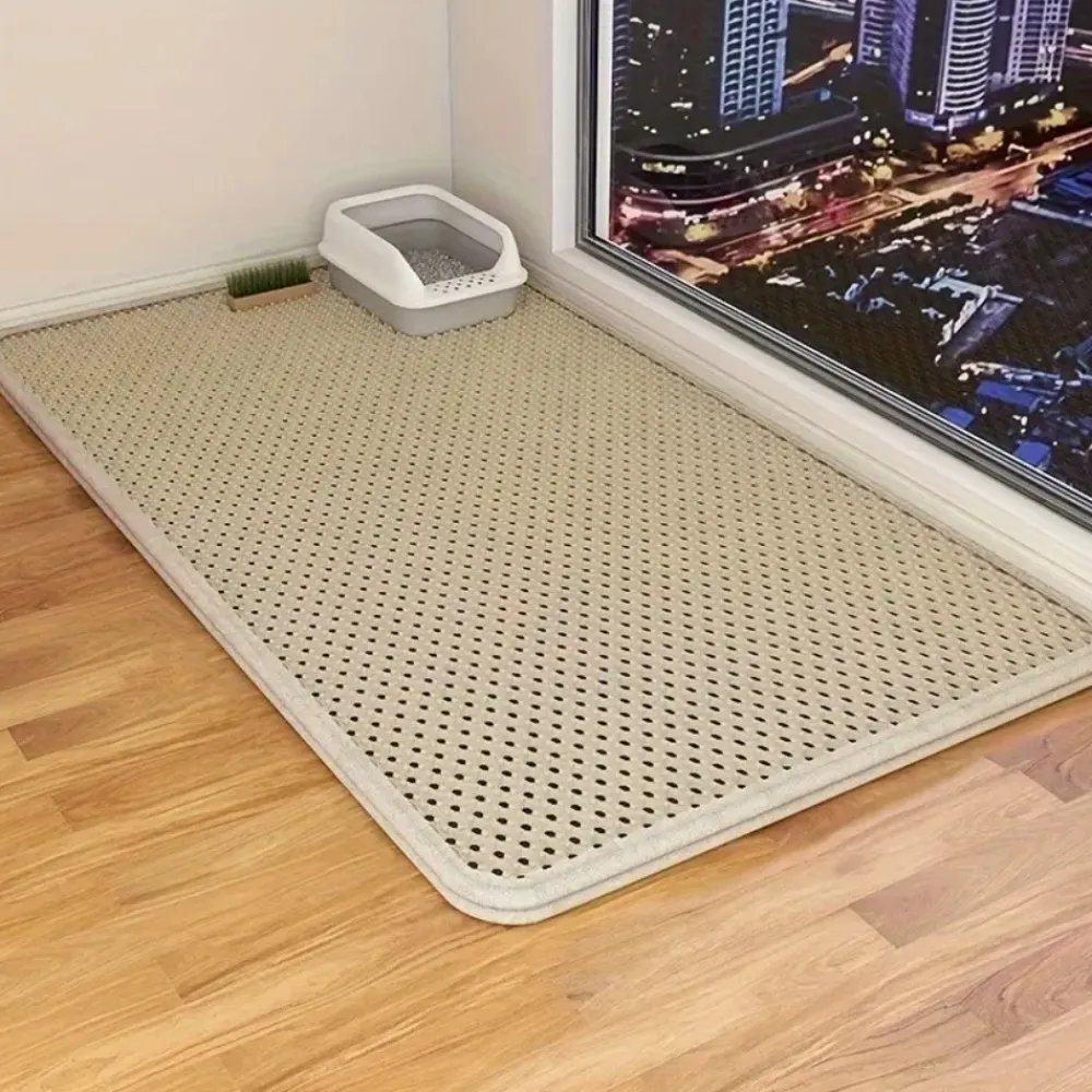Downypaws - Tapis de litière pour chat kaki 40*50cm