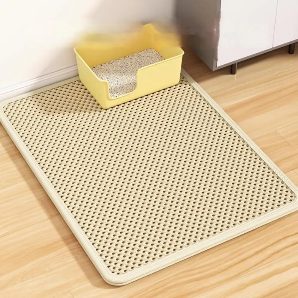 Downypaws - Tapis de litière pour chat kaki 40*50cm