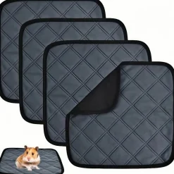 Downypaws Cages Et Accessoires | - Tapis de pipi - 4 pièces 30 x 30 cm absorbant antidérapant lavable réutilisable