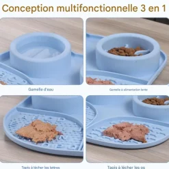 Downypaws - Tapis à lécher en silicone pour chiens et chats