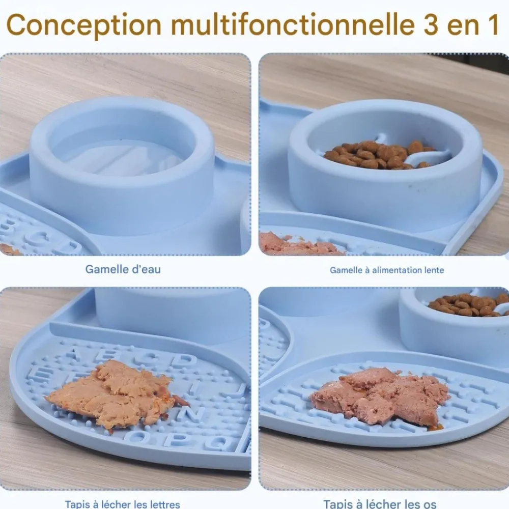 Downypaws - Tapis à lécher en silicone pour chiens et chats
