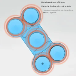 Downypaws Gamelles Et Autres Accessoires | - Tapis à lécher pour chiens bleu