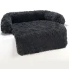 Downypaws - Tapis pour lit de chien en peluche, universel pour toutes saisons noir 95 x 80 x 15 cm Discount