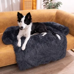 Downypaws Niches, Paniers Et Transports | - Tapis pour lit de chien en peluche, universel pour toutes saisons noir 95 x 80 x 15 cmnoir 105 x 95 x 15 cm