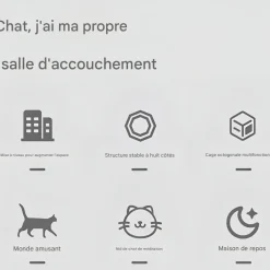 Downypaws - Tente pour chat et chien salle d'accouchement Outlet