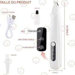 Downypaws - Tondeuse pattes chien chat avec affichage led Outlet