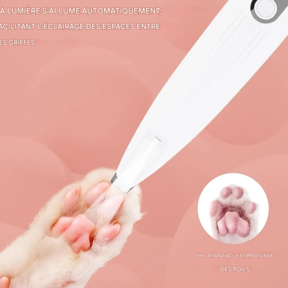 Downypaws - Tondeuse pattes chien chat avec affichage led Outlet